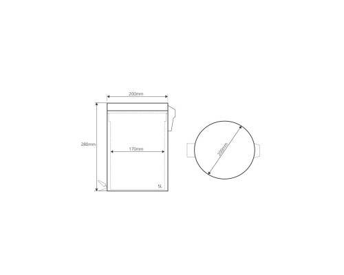 Ведро Bemeta 104315012 5 л