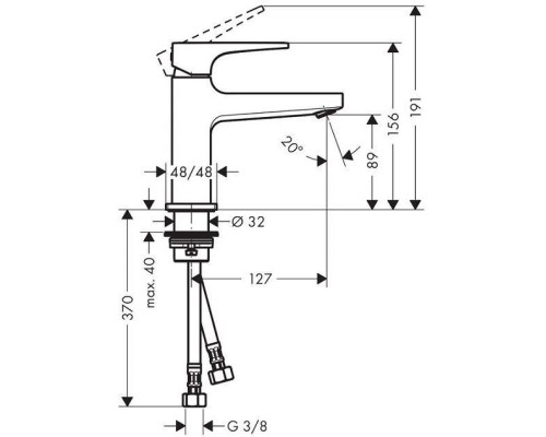 Смеситель для раковины Hansgrohe Metropol 32500000