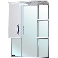 Зеркало со шкафом Bellezza Лагуна 85 L 4612114002014 с подсветкой L Белое