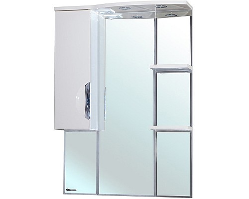 Зеркало со шкафом Bellezza Лагуна 85 L 4612114002014 с подсветкой L Белое
