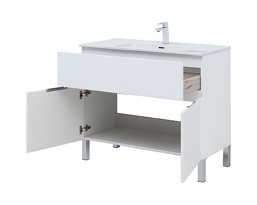 Тумба под раковину Aquanet Алвита New 100 277554 Белая матовая