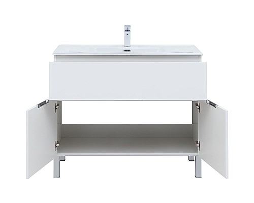 Тумба под раковину Aquanet Алвита New 100 277554 Белая матовая