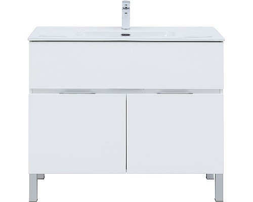 Тумба под раковину Aquanet Алвита New 100 277554 Белая матовая