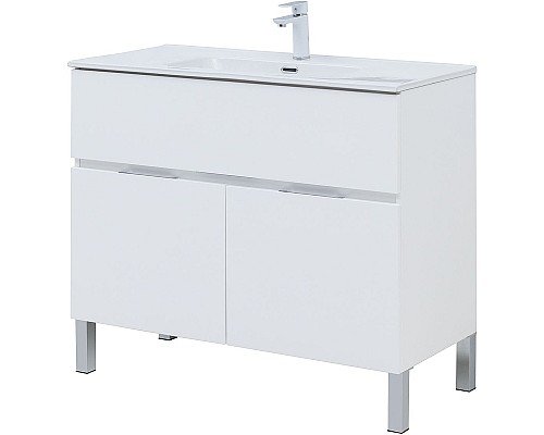 Тумба под раковину Aquanet Алвита New 100 277554 Белая матовая