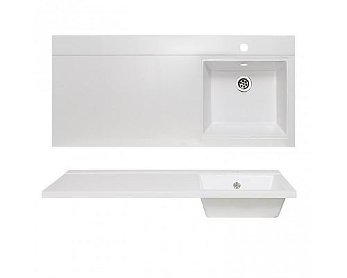 Тумба под раковину Runo ОРИОН 45 00-00000145 белый, левое крыло