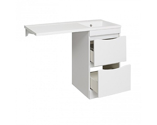 Тумба под раковину Runo ОРИОН 45 00-00000145 белый, левое крыло