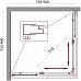 Душевой уголок BelBagno Unique 90х90 UNIQUE-A-2-75/90-P-Cr профиль Хром стекло рифленое