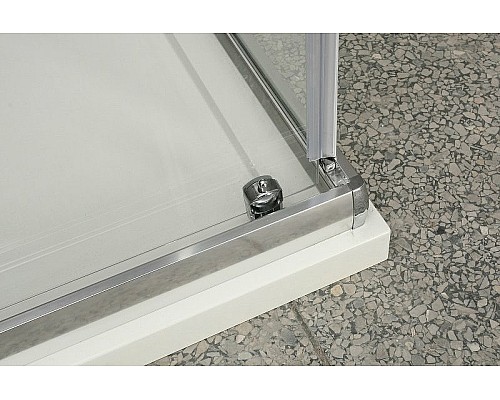 Душевой уголок BelBagno Unique 90х90 UNIQUE-A-2-75/90-P-Cr профиль Хром стекло рифленое