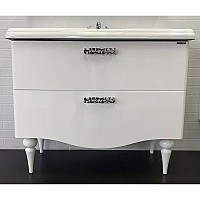Тумба с раковиной Comforty Монако 100 00004136346 Белая