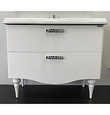 Тумба с раковиной Comforty Монако 100 00004136346 Белая