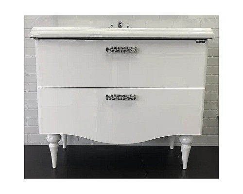 Тумба с раковиной Comforty Монако 100 00004136346 Белая