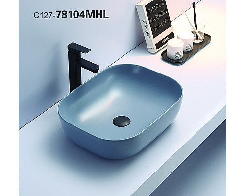 Раковина-чаша CeramaLux 50 78104MHL-4 Голубая