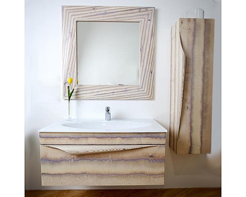 Тумба под раковину Clarberg Papyrus Wood 100 Pap-w.01.10/LIGHT подвесная Светлое дерево