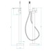 Смеситель для ванны RGW Shower Panels SP-350 Хром