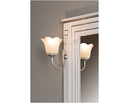 Зеркало Aquanet Паола 90 белый/серебро