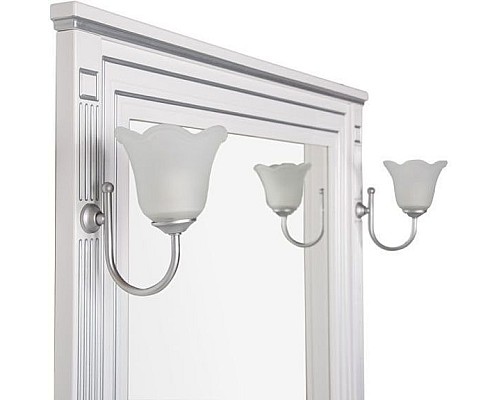 Зеркало Aquanet Паола 90 белый/серебро