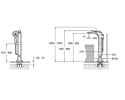 Смеситель для ванны Jacob Delafon E97367-CP