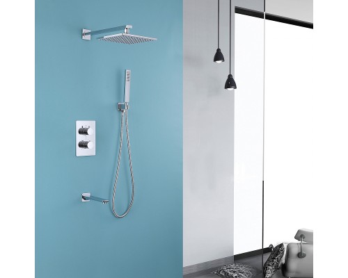 Душевая система Abber Insel AF8050 с термостатом Хром