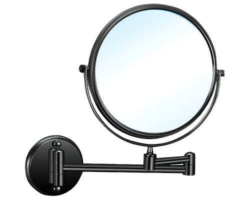 Косметическое зеркало Nofer Reflex 08009.2.N с увеличением Черный