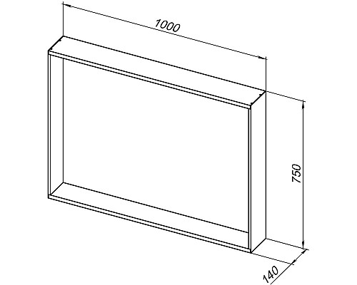 Зеркало Allen Brau Reality 100 1.32020.03 с подсветкой Латунь браш с сенсорным выключателем