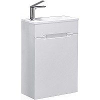Тумба под раковину Jorno Modul 60 Mol.01.60/P/W/JR подвесная Белая