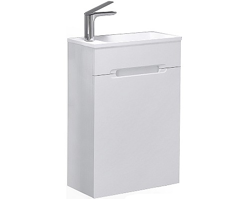 Тумба под раковину Jorno Modul 60 Mol.01.60/P/W/JR подвесная Белая
