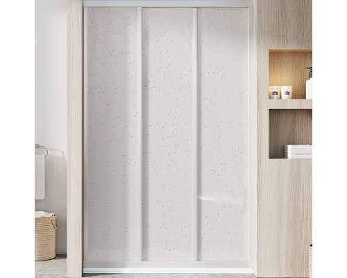 Душевая дверь Ravak Supernova ASDP3-110 профиль Белый витраж пластик Pearl