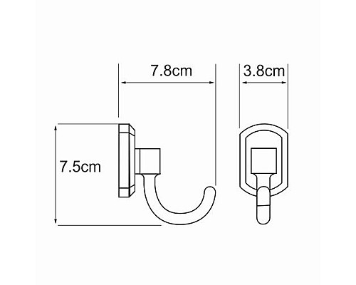 Крючок WasserKRAFT K-3023