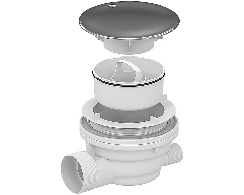 Сифон для душевого поддона RGW Velplex QYD-01 39241101-01 Хром