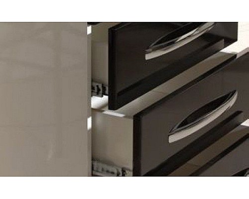 Тумба под раковину Bellezza Рокко 80 4635313660045 Черная Белая