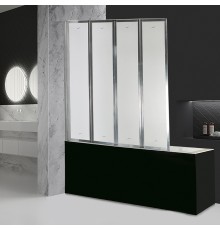 Шторка на ванну Cerutti SPA Bouna 131х139 профиль Хром стекло матовое