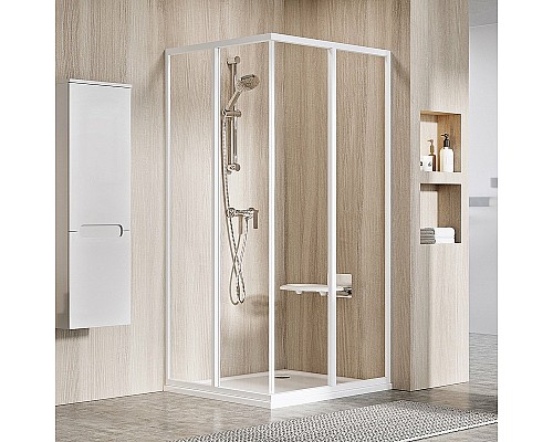 Душевая дверь Ravak Supernova SRV2-100 195 S 14VA01O2Z1 профиль Белый стекло Transparent