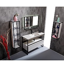 Столешница моноблок Armadi Art Vallessi 120 белая керамика