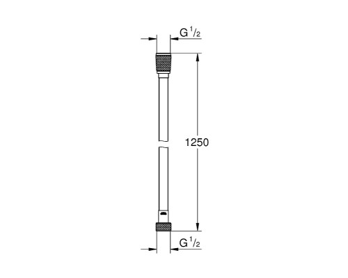 Душевой шланг Grohe Silverflex LongLife 125 Хром