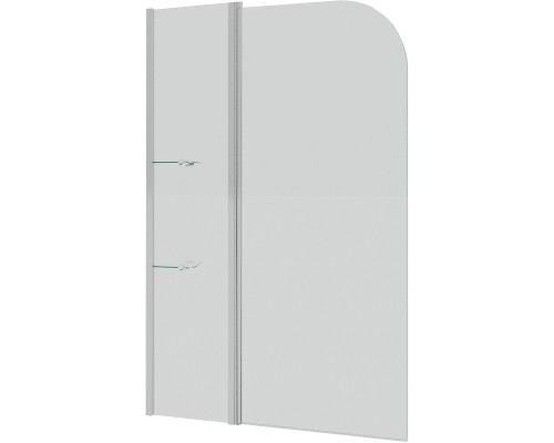 Шторка на ванну Grossman 110 GR-101/1 профиль Хром стекло прозрачное