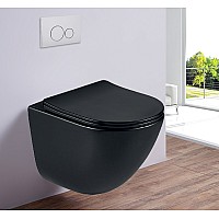 Унитаз подвесной ESBANO LOTUS Matt Black ESUPLOTUBM 485x360x375