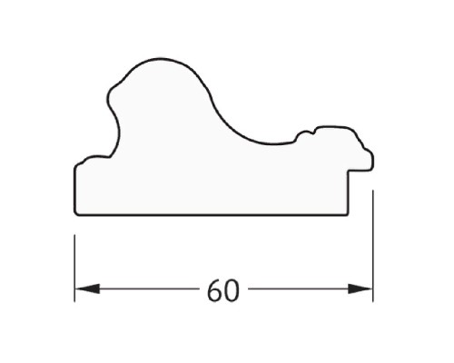 Зеркало Evoform Definite 155х75 Золотые бусы на серебре