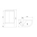 Душевая кабина Royal Bath ВК 120x80 задние стенки Белые