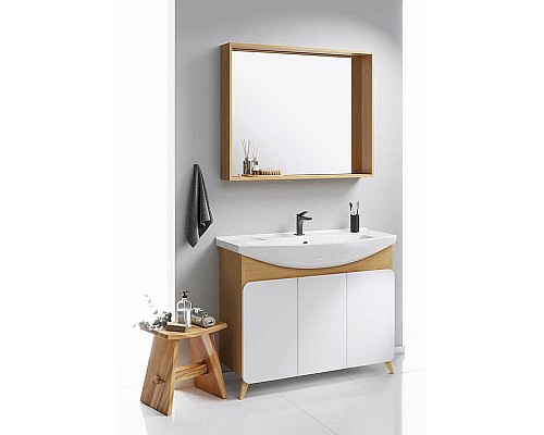 Зеркало Aqwella Basic 100 BAS0210DZ Дуб золотой