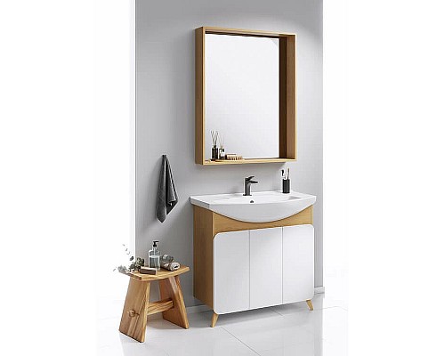 Зеркало Aqwella Basic 100 BAS0210DZ Дуб золотой