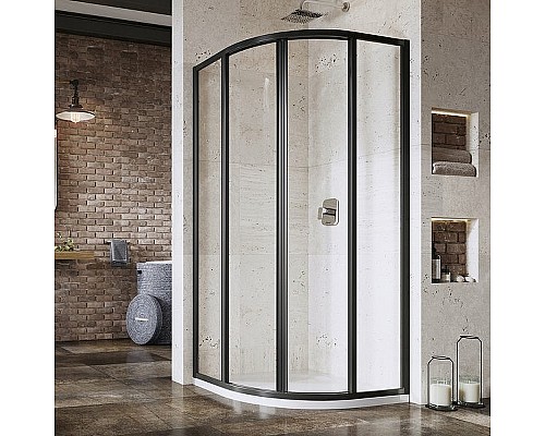 Душевой уголок Ravak Supernova SKCP4-90 90x90 3117O302Z1 Черный Transparent Душевой уголок Ravak Supernova SKCP4-90 90x90 3117O302Z1 Черный Transparent