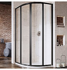 Душевой уголок Ravak Supernova SKCP4-90 90x90 3117O302Z1 Черный Transparent