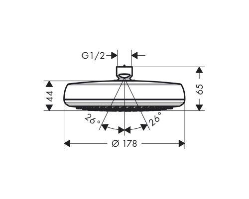 Верхний душ Hansgrohe 26577000