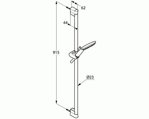 Душевой гарнитур Kludi Freshline Хром