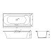 Чугунная ванна Jacob Delafon Volute 170x80 E6D901-0 с антискользящим покрытием