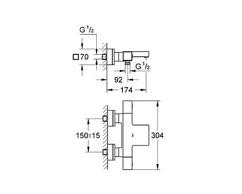 Термостат Grohe для ванны 34497000