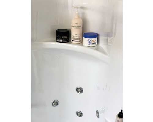 Душевой бокс Royal Bath ALP 150x100 с гидромассажем задние стенки Белые