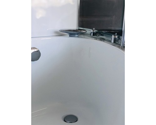 Душевой бокс Royal Bath ALP 150x100 с гидромассажем задние стенки Белые