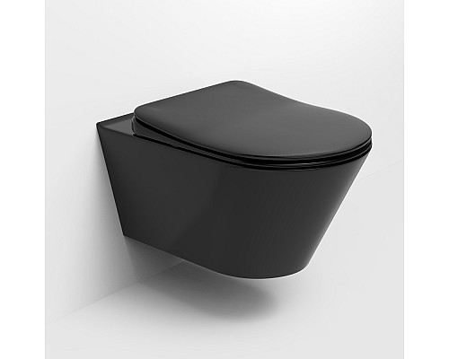 Унитаз подвесной, Armadi Art Avva Черный матовый