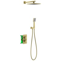 Душевая система Timo Petruma SX-5059/17SM с термостатом Золото матовое